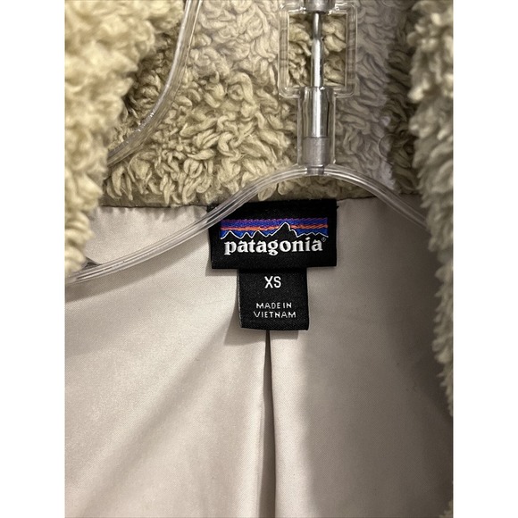 Patagonia Women's Vest Jacket Los Gatos OATMEAL/TAN Full Zip Fleece Size XS - Picture 4 of 6
